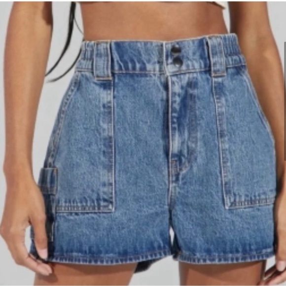 BDG Urban Outfitters Blue Denim Jean Shorts Small - Picture 4 of 8